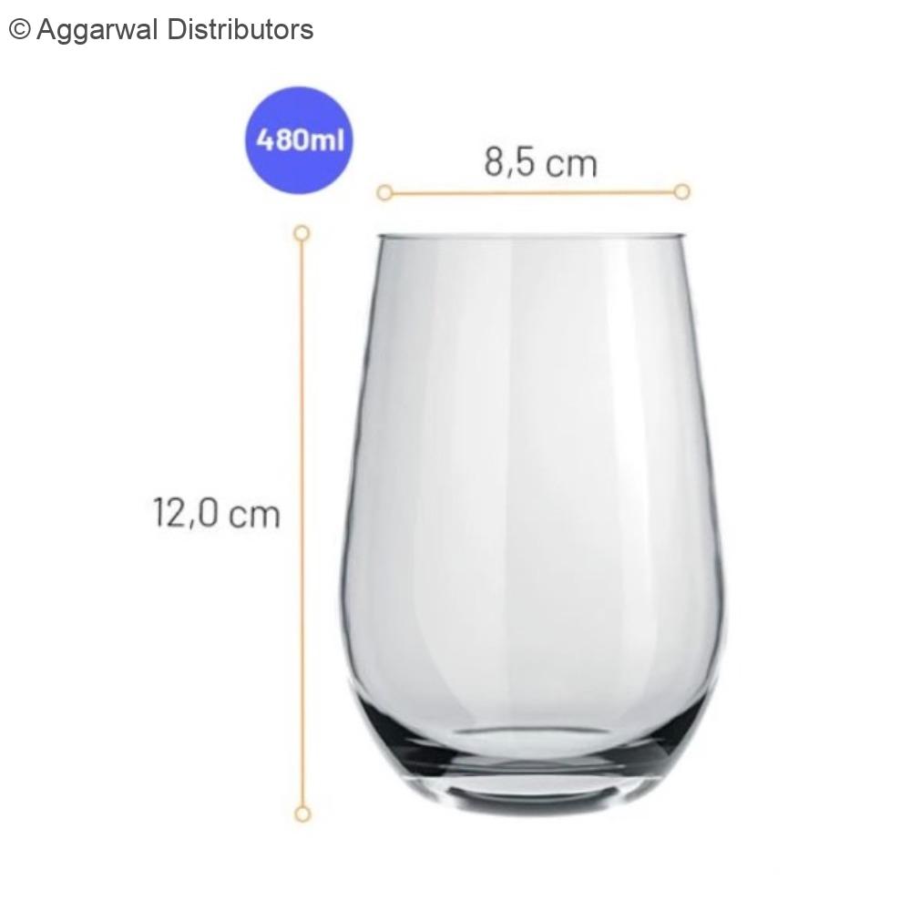 Nadir - 7664 Stemless Glass-460ml-dubai (Set Of 6) 1